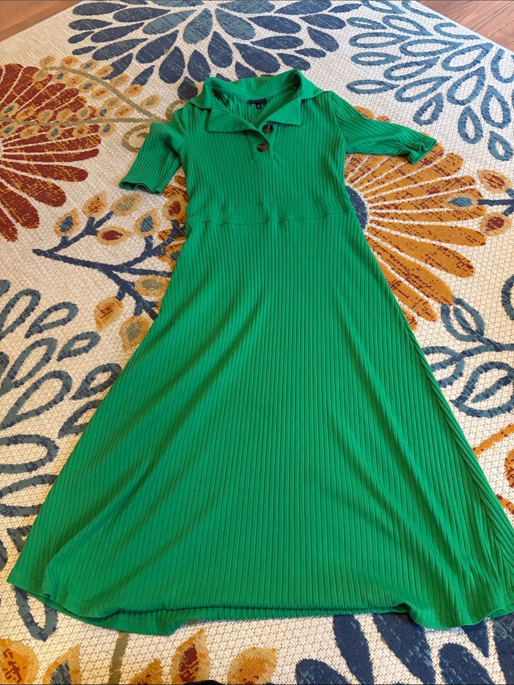 Who What Wear Button-Detail Maxi Dress size S